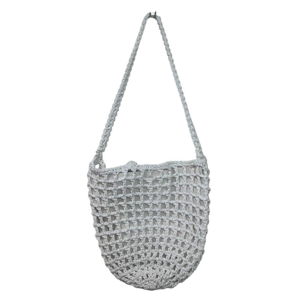 Madewell Women's 'The Crocheted Shoulder Bag' Cross-Body, Knit, White, One-Size - Picture 3 of 15